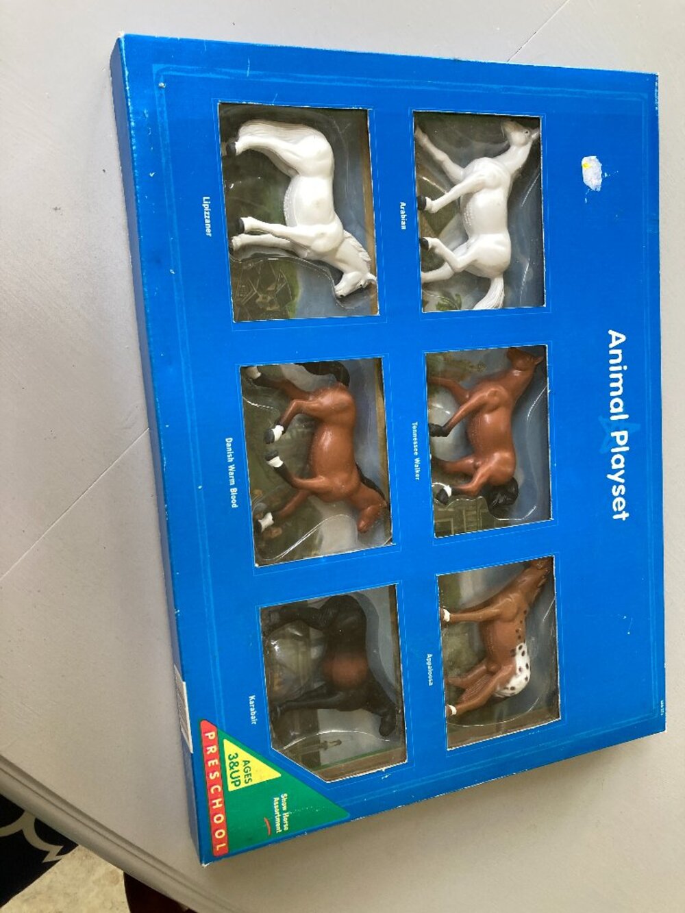 ANIMAL PLAYSET HORSES NEW 6 BREEDS OF HORSES (6) HORSES VINTAGE 1994